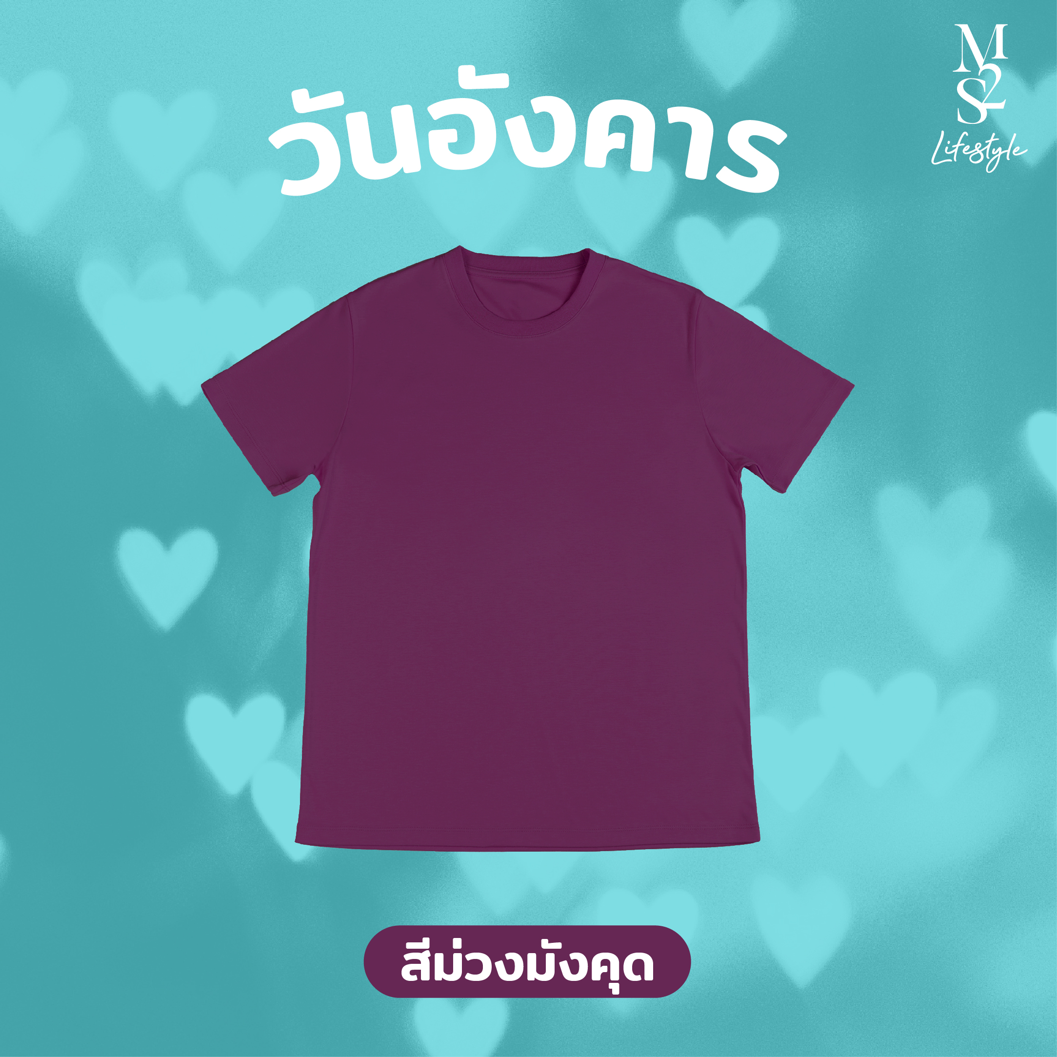 เสื้อสีม่วงมังคุด