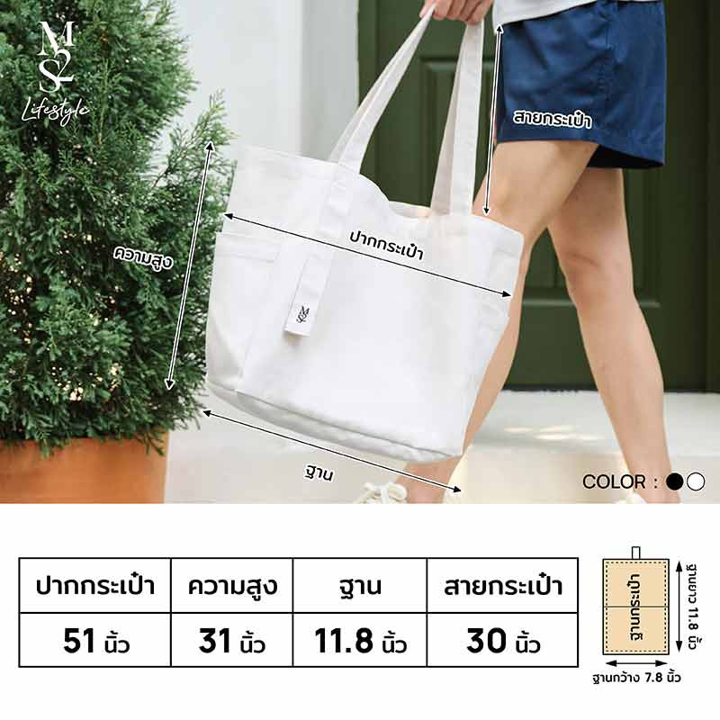 M2S Lifestyle กระเป๋าผ้า