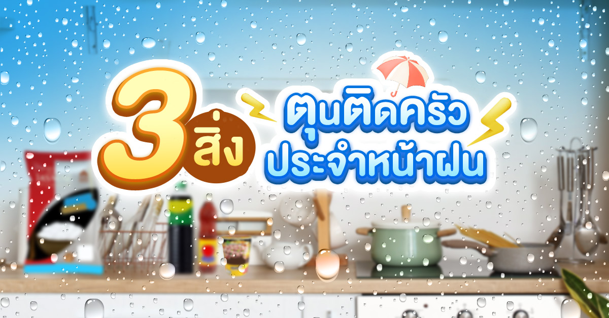 3 สิ่งตุนติดครัวประจำหน้าฝน