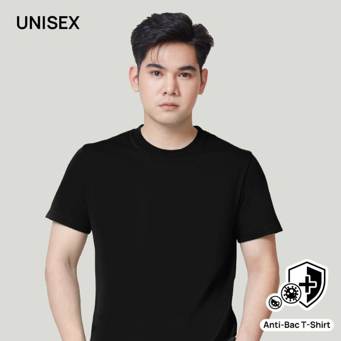 เสื้อยืดคอกลม Antibac