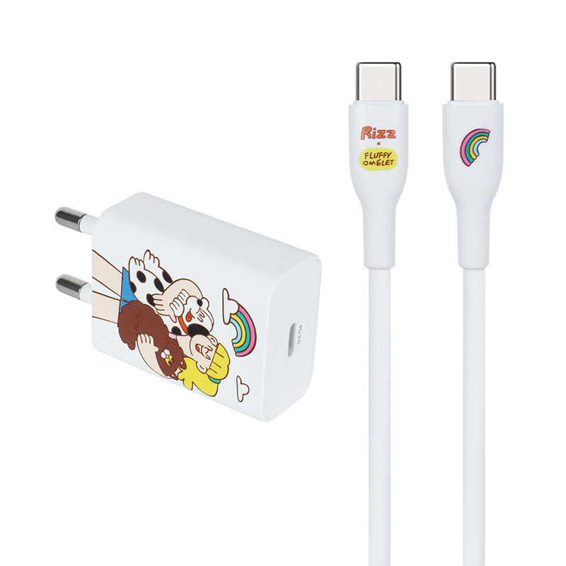Rizz Fluffy TypeCtoC ChargerSet รุ่น WCC-01