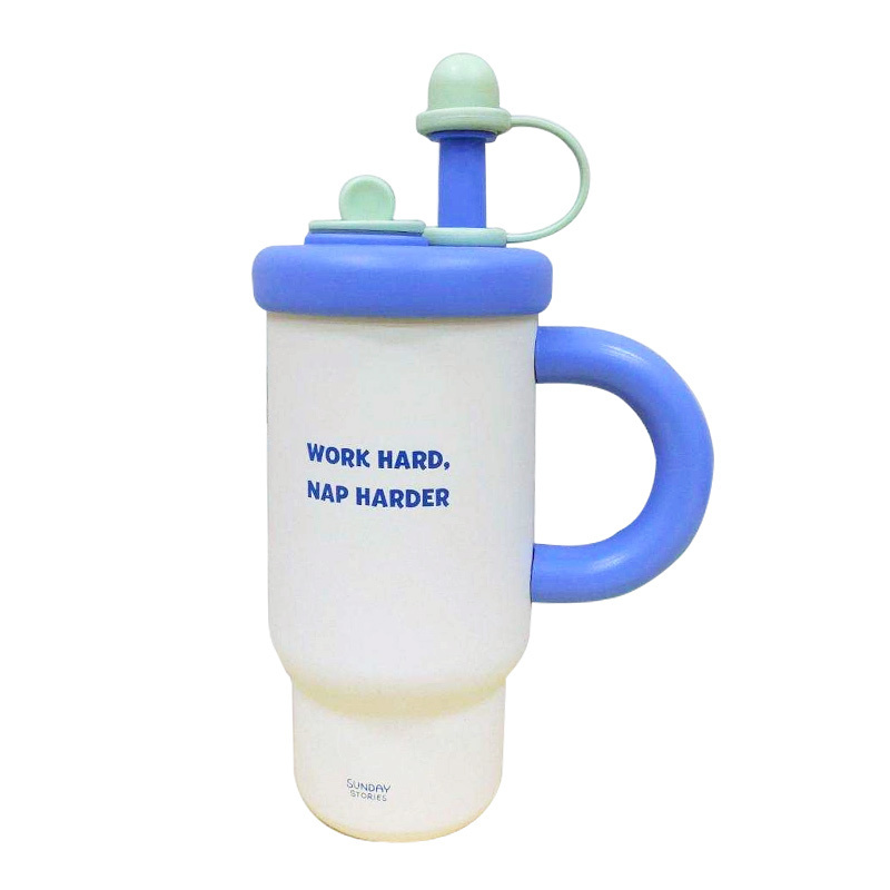 Take toy แก้วน้ำเก็บความเย็น Happy Fun สีขาว