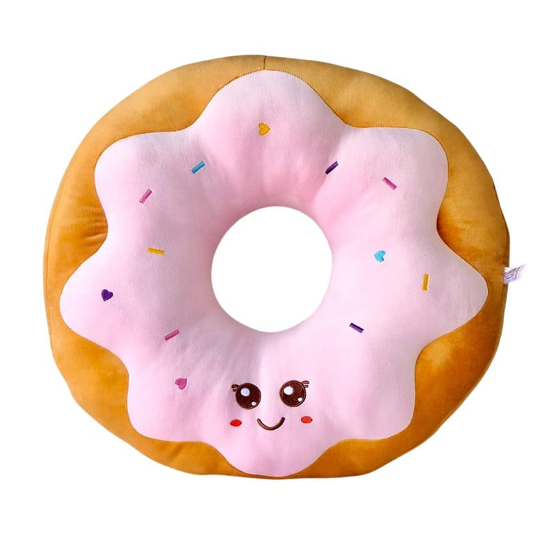 OPORTOYS หมอนตุ๊กตาโดนัท Donut ขนาด 45 ซม. ลายสตรอว์เบอร์รี่