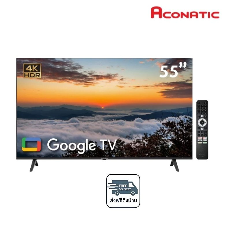 ACONATIC แอลอีดี ทีวี 55 นิ้ว 4K Google TV รุ่น 55US1000AN