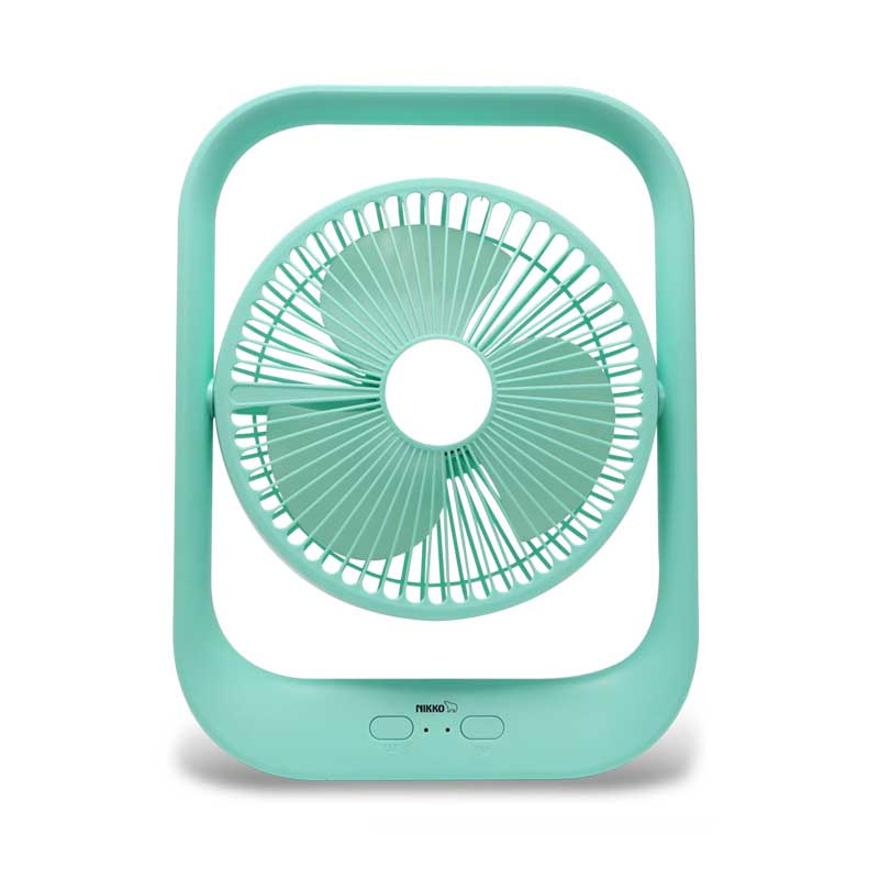 พัดลมชาร์จไฟได้พร้อมโคมไฟ