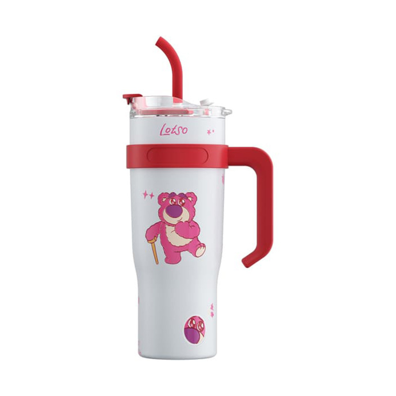 แก้วเก็บความเย็น 1200ML รุ่น ADNC002 ลาย LOTSO สีขาว