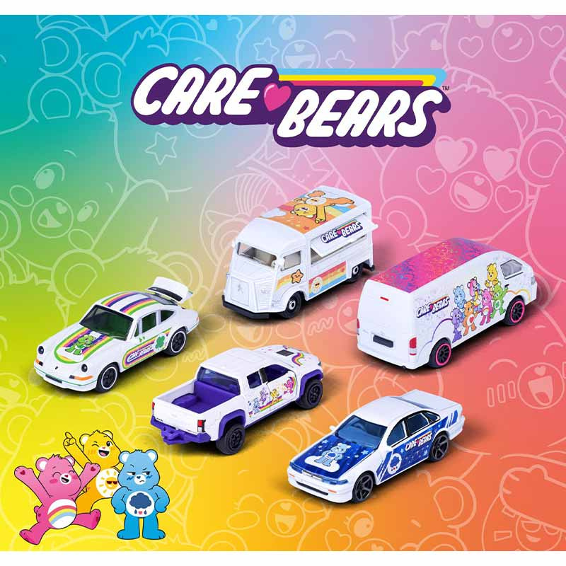 Majorette แคร์แบร์ส พรีเมียม คาร์ส กิ๊ฟแพ็ค รถเหล็กลาย Care Bears