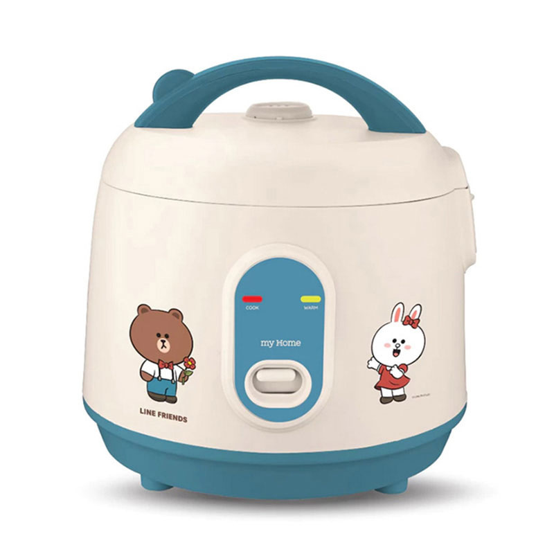 My Home Line Friends หม้อหุงข้าวอุ่นทิพย์ 1 ลิตร รุ่น RC1005 สีฟ้า ลาย Line Friends 