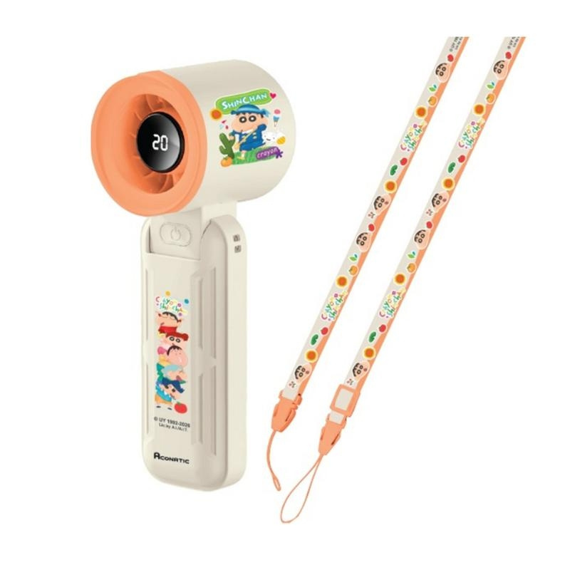 Aconatic พัดลมพกพา Shinchan รุ่น AN-UFH7W1 ลายลิขสิทธิ์แท้ชินจัง สีส้ม