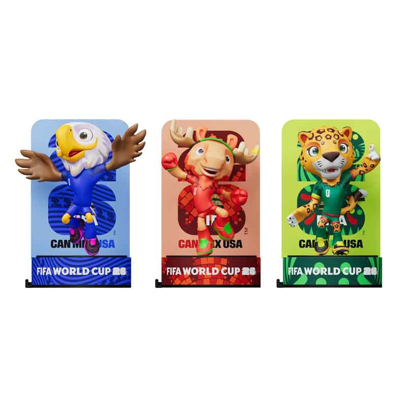 2026 World Cup Series ฟิกเกอร์มาสคอตพร้อมฐาน Base Edition ขนาด 6 เซนติเมตร